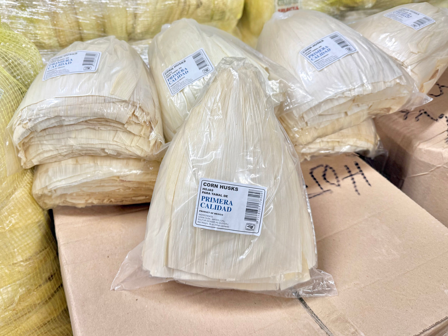 Hoja para tamal de primera Hoja de maíz enconchada